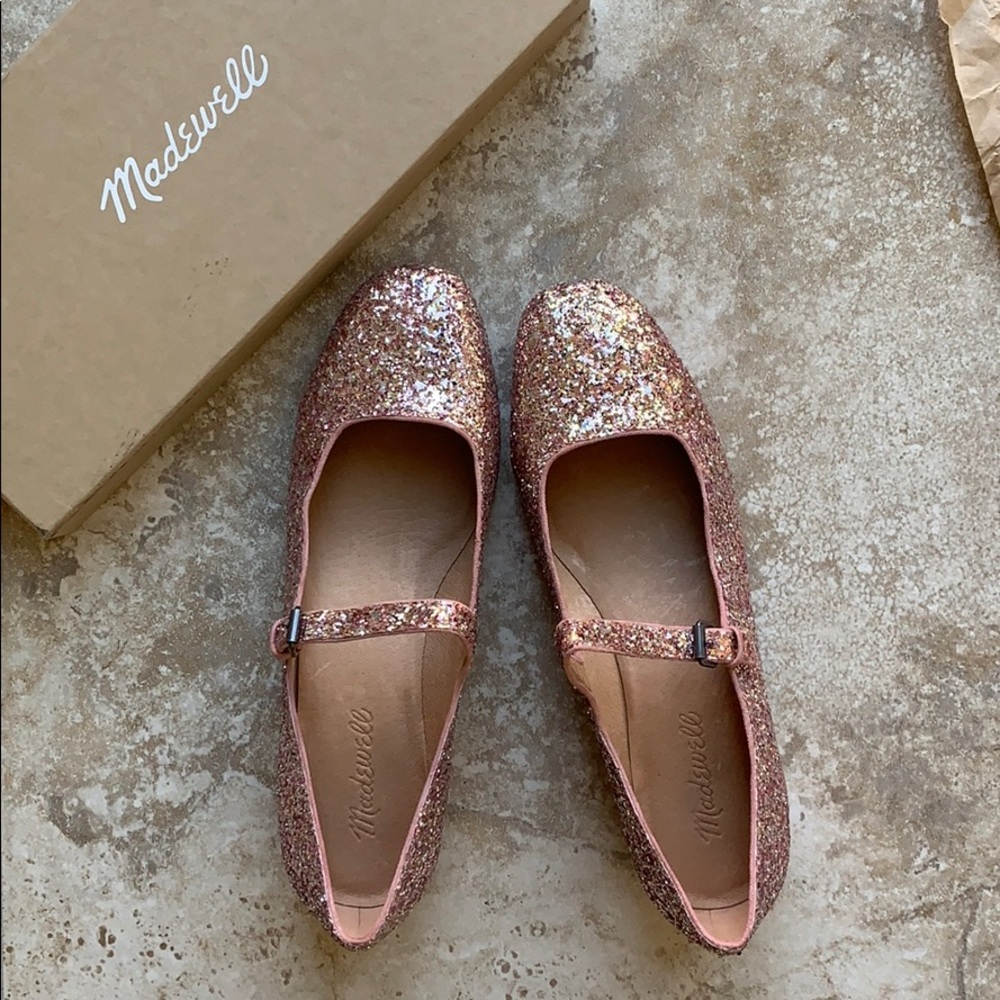 Madewell Delilah Mary Jane in Glitter